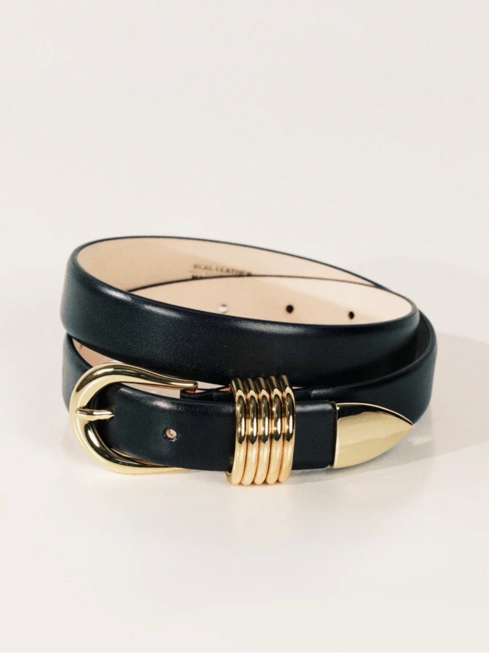 Dehanche Hollyhock Belt Black/Gold Size M excellent condition